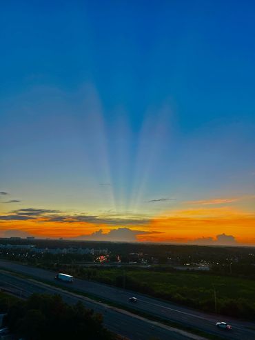 Sunrise over the I4.