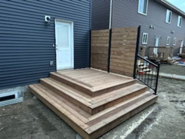 Back deck build
