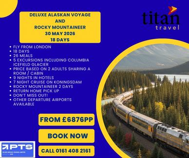 ROCKY MOUNTAINEER TRAIN TRAVELLING THROUGH THE ROCKIES