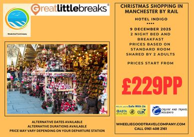 Christmas Market stalls in Manchester