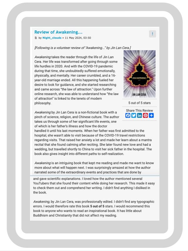 Reader's review about the book, "Awakening..."