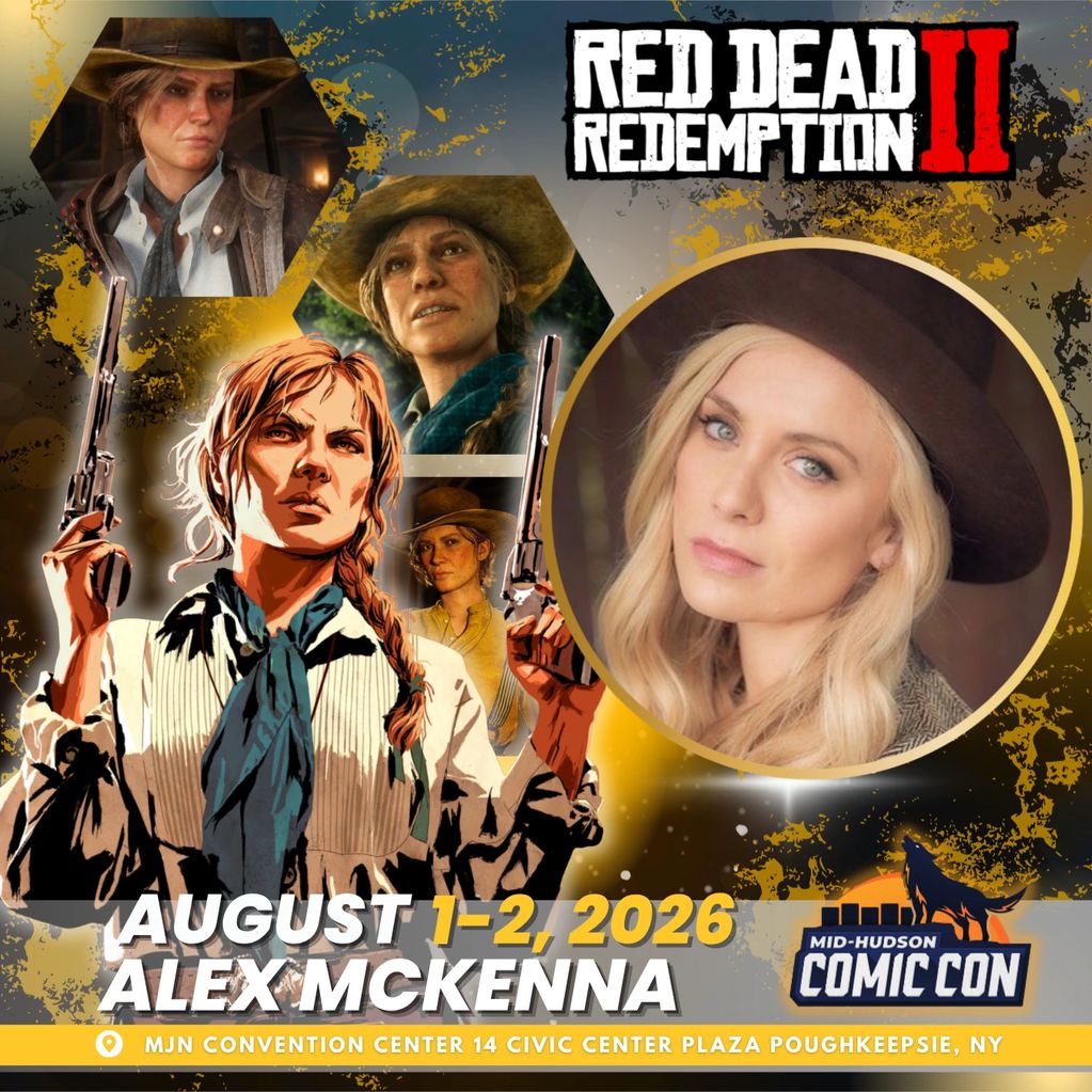 Alex McKenna to appear at Mid-Hudson Comic Con 2026 for Red Dead Redemption II.