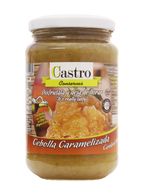 Cebolla Caramelizada hecha con aceite de oliva AOVE un producto especial de Conservas Castro, sin productos químicos, todo natural.