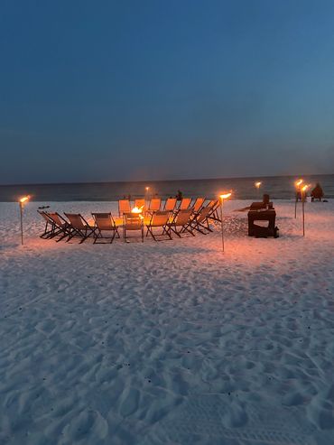 Good Vibes Beach Service offers the Beat Value Beach Bonfire Packages near Rosemary Beach