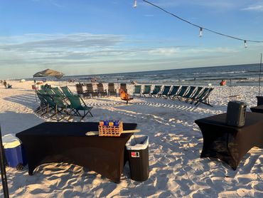 Custom Beach Bonfire Paxkages Available with good vibes beach service