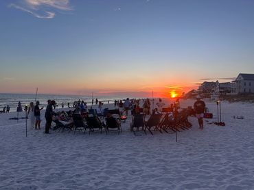 Good Vibes Beach Service handles setup and breakdown in Rosemary Beach