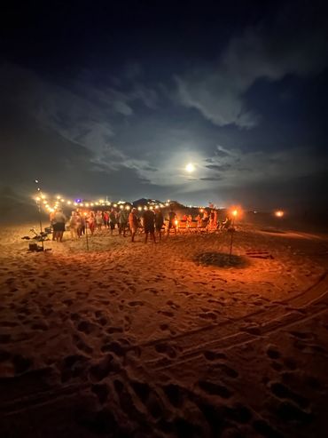 Good Vibes Large Group Beach Bonfire near Rosemary beach