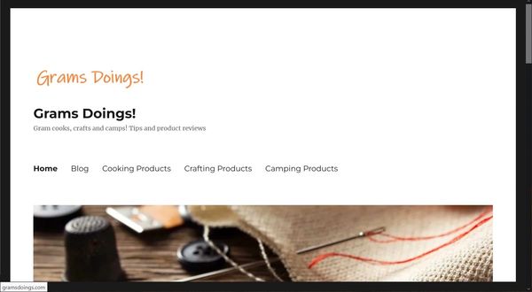 Home page of https://gramsdoings.com