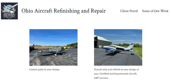 Work examples page of https://ohioaircraftrr.com