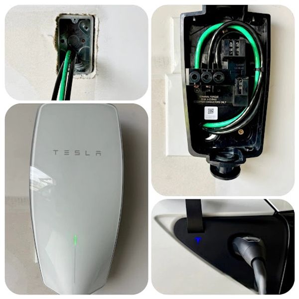 Tesla Wall Connector Installation.