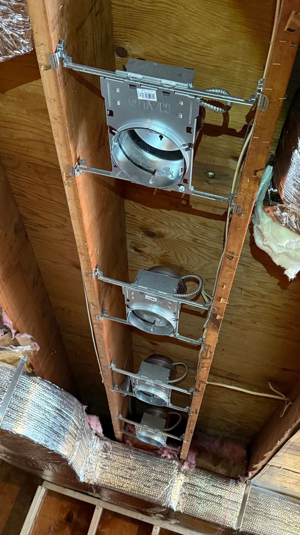 Canned Light Housing installation.