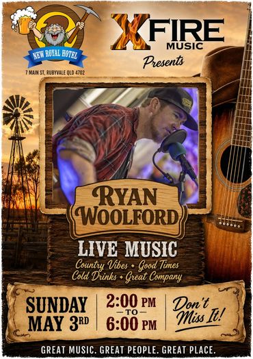 Ryan Woolford, live music at New Royal Hotel Rubyvale on 3/5/2026
On sapphiregemfieldsdirectory.com