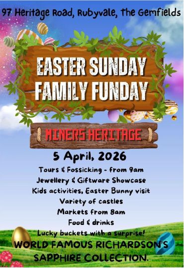 Easter Sunday Family Funday at the Miners Heritage Rubyvale
on sapphiregemfieldsdirectory.com