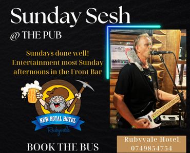 Entertainment most Sunday afternoons at New Royal Hotel Rubyvale, on Sapphire Gemfields Directory