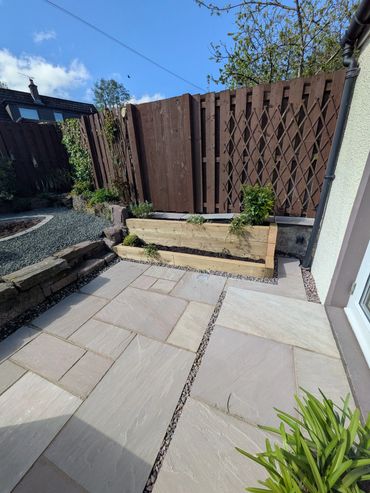 Patio with Planter
