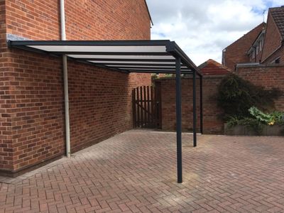 Black carport Fife