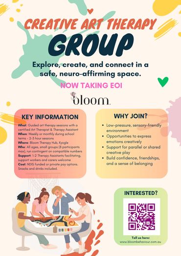 Guided sessions with a certified art therapist, supporting creativity, connection, and regulation.