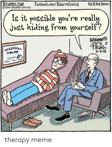 Where's Waldo in a therapy session