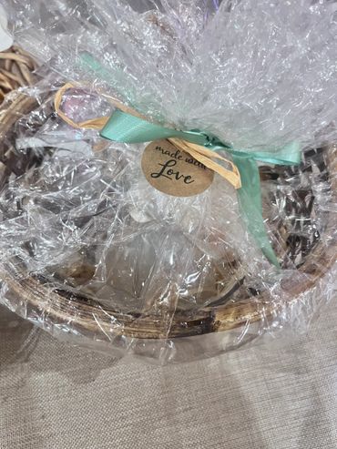 Bridal Shower soap gift baskets. Made to order at no extra cost.
