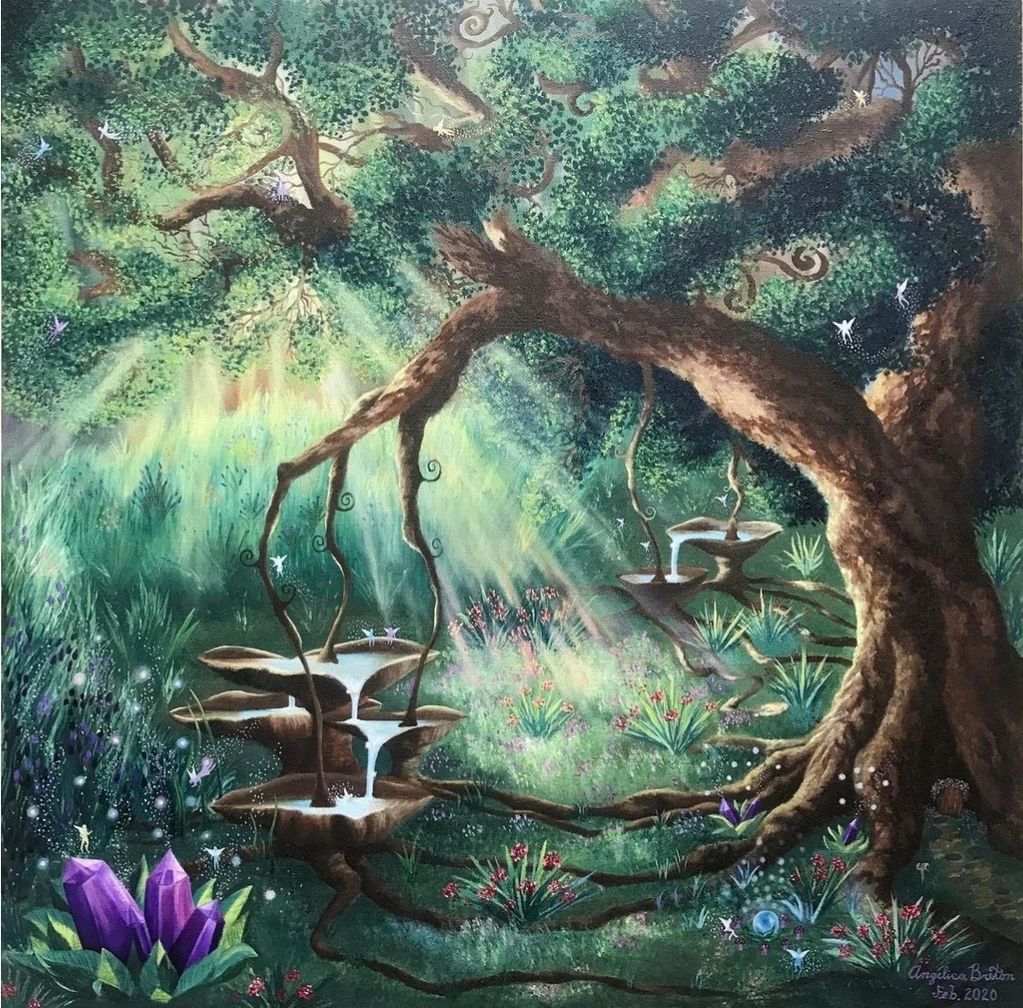 24" x 24" Oil on canvas.