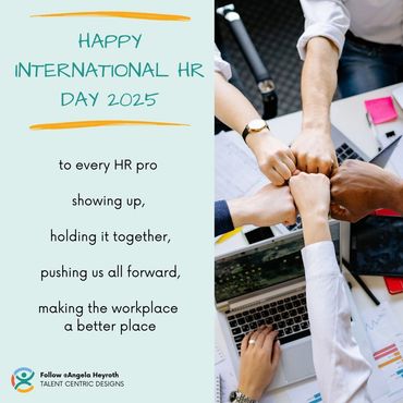 Card celebrating Happy International HR Day 2025