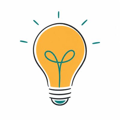 Lightbulb representing innovation, ideas, and practical problem solving