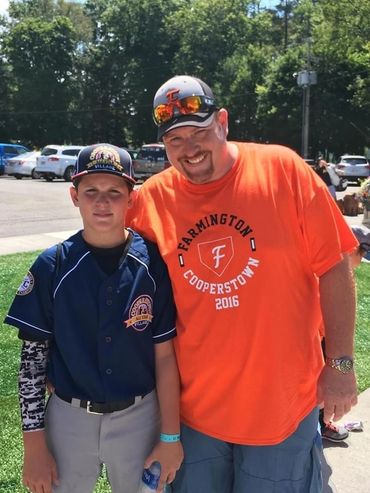 Gabe and myself in at Cooperstown.