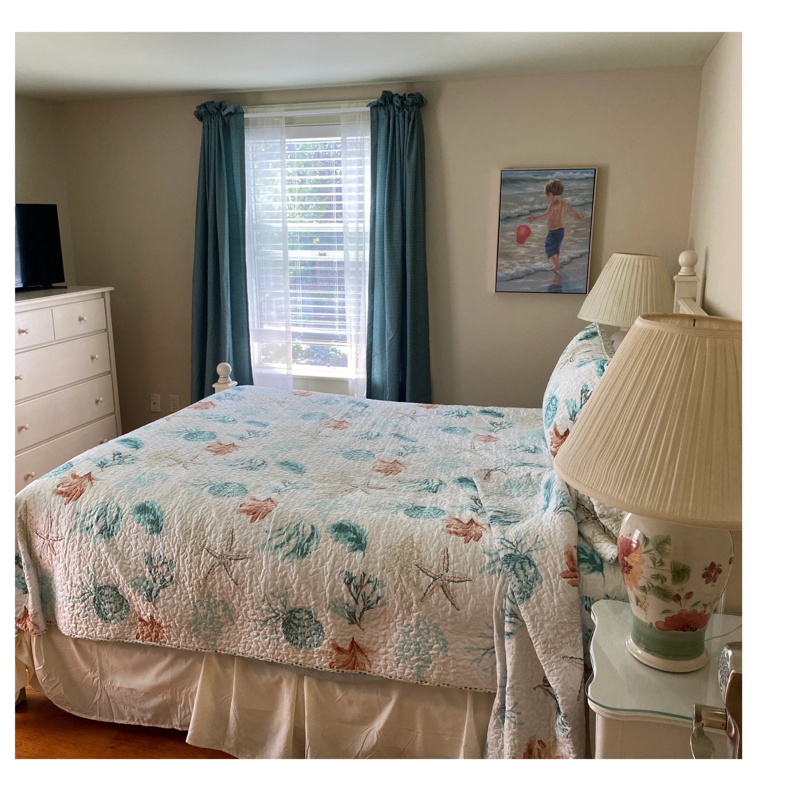 A furnished bedroom