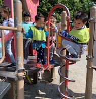 children playing on the playground