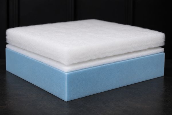 Two-layer foam and padding material.