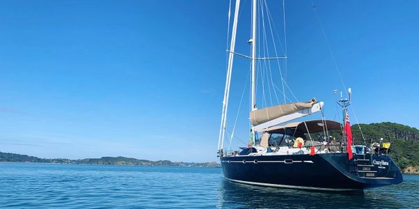Crazy Horse Yacht at anchor in Fiji