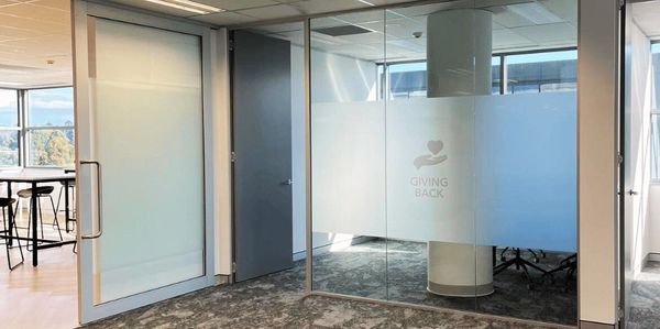 Window frosting signs in Castle Hill by Kellyville Signs