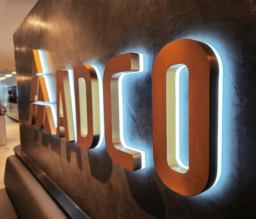 Architectural Signage Design and Installation for ADCO Constructions by Kellyville Signs