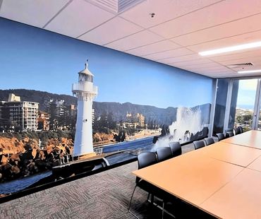 Fabulous Wallpaper Business Sign by Kellyville Signs for Corporate Office Wall Graphics