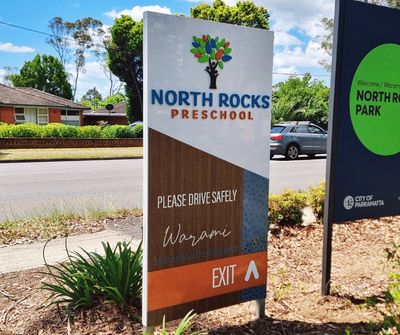 Custom directional signs for restaurants, offices, and commercial buildings in Norwest, Castle Hill