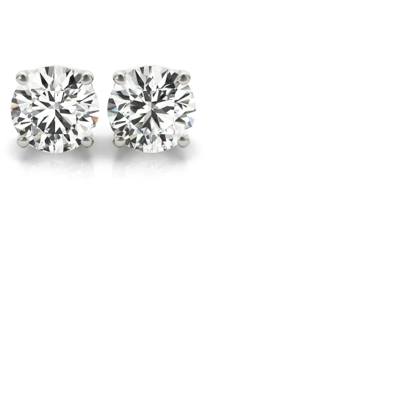 3 or 4 prong diamond studs with any diamond size you choose.
