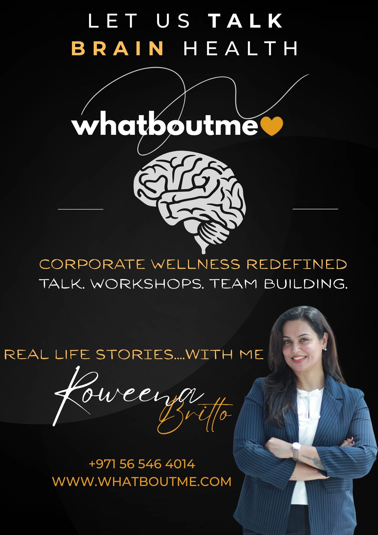 Corporate wellness talks on brain health by Roweena Britto.