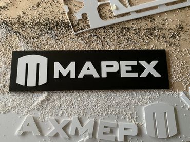 CNC routed foamex sign