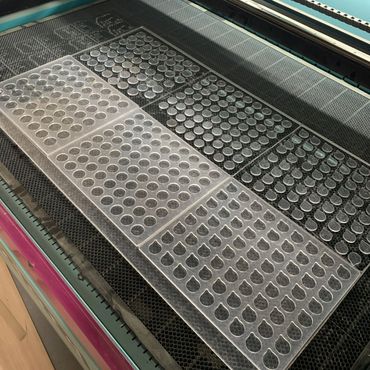 Laser cut silicone moulds