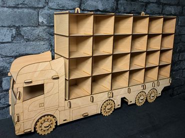Assembled slot together lorry shelf
