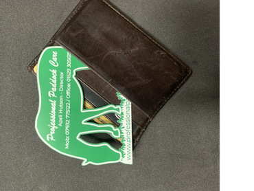 Laser engraved business cards