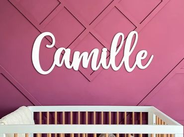 Laser cut personalised wall art