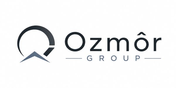 Logo of Ozmôr Group with a modern design.