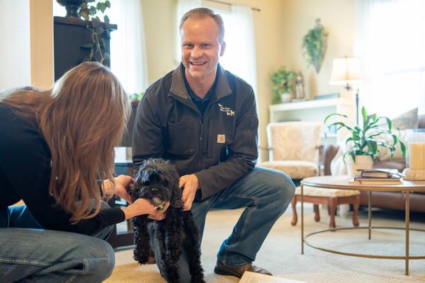 Dr. Ormond in home providing care