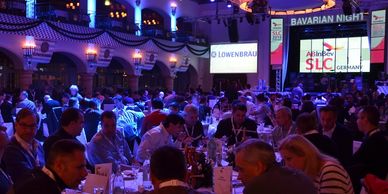Gala dinner in a themed bierkeller in Munich