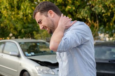 Neck pain from car accident