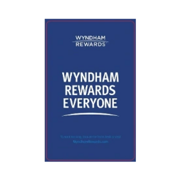 Wyndham Rewards sign promoting inclusivity for all.