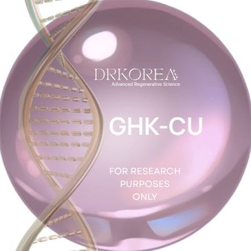 GHK-CU research product by DRKOREA with DNA strand.