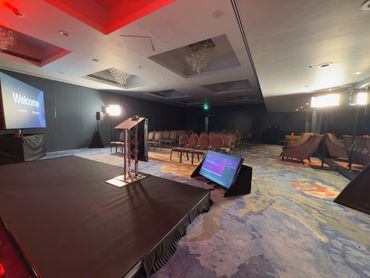Preparing to film a Conference in London
