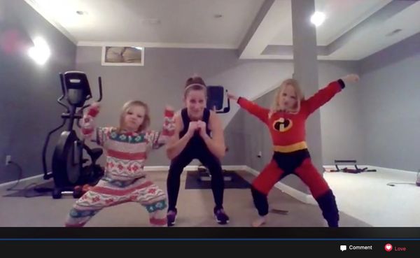 Online workouts, online fitness programs, online exercise classes, virtual workout